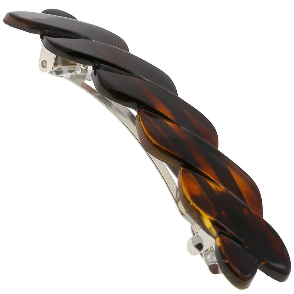 Hair Barrette Clip Tortoise Shell Automatic Clasp Strong Hold Hair Accessory